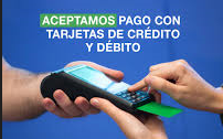 Aceptamos pagos con tarjetas de crèdito y débito
